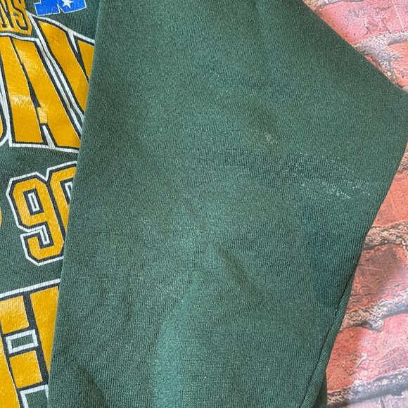 Vintage Logo 7 Green Bay Packers 90s 1996 Champions Crewneck Sweatshirt Large - Picture 7 of 7